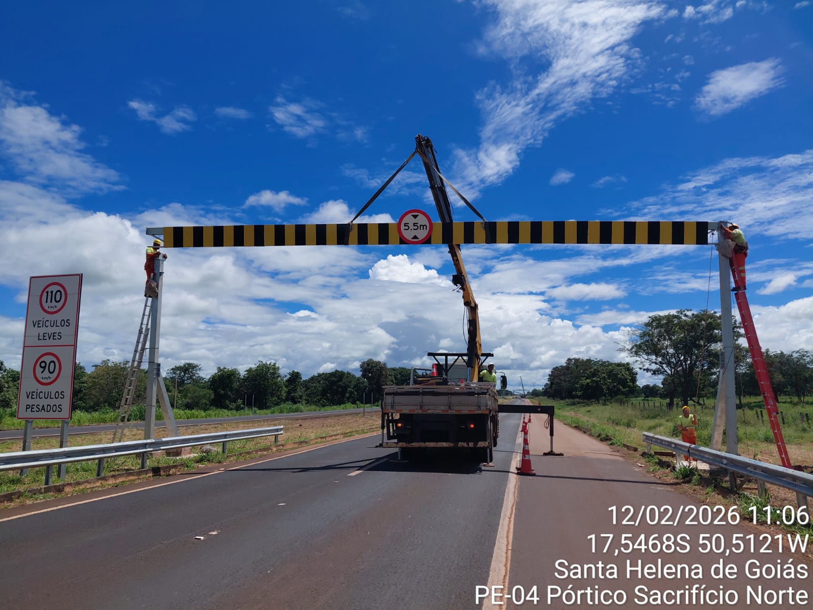 BR-060 será interditada neste sábado em Jandaia e no domingo em Indiara para instalação do pedágio eletrônico