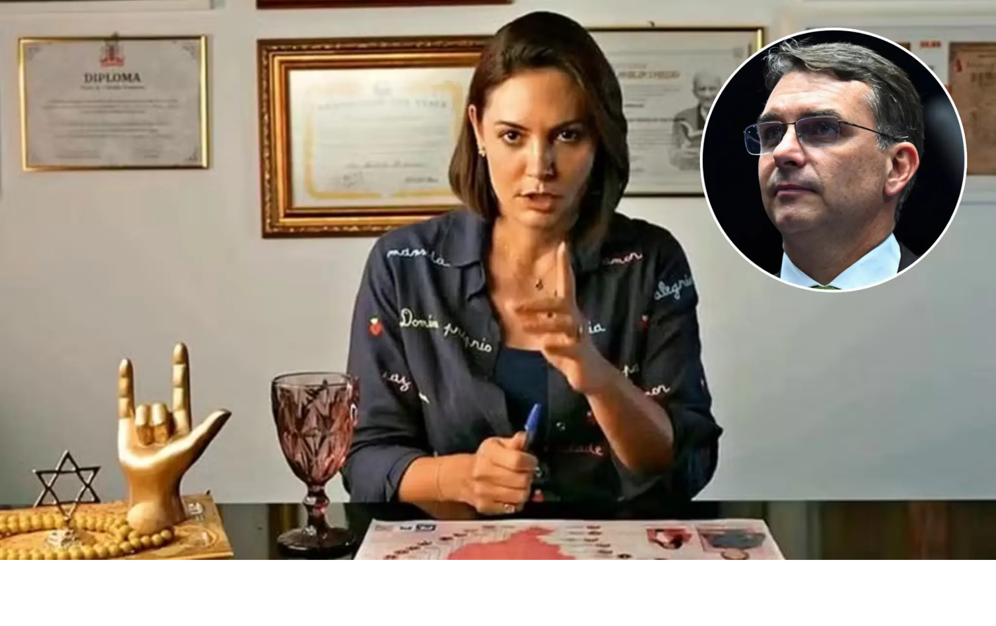 Crise entre Michelle e Flávio tem ingredientes passionais expõe guerra familiar pelo espólio político de Bolsonaro